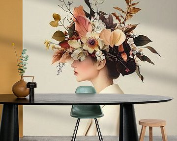Florales Porträt
