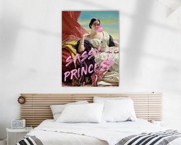 Sassy Princess - moderne kauwgombellenkunst van Mad Dog Art