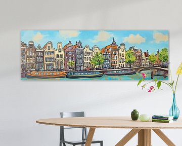 View of Amsterdam by Abstract Painting