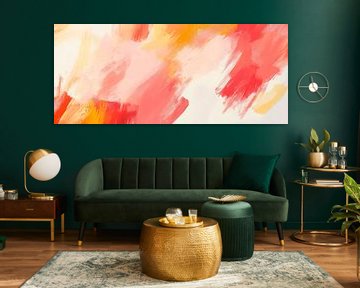 Abstracte explosie van kleur - dynamisch en levendig van Poster Art Shop