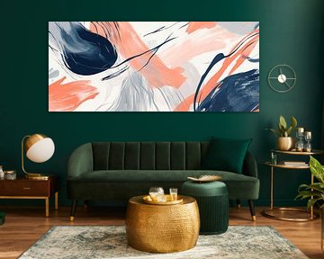 Abstrakte Farbkomposition in Pastelltönen von Poster Art Shop