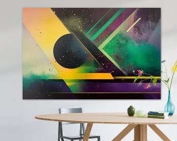 Abstract colour composition with geometry by Poster Art Shop