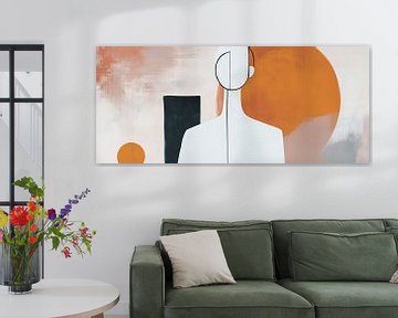 Abstract figuur met geometrische vormen van Poster Art Shop