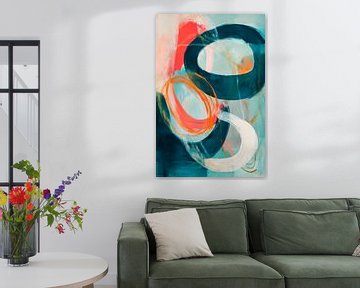 Abstract shapes in harmonious colours by Poster Art Shop