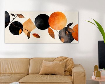 Abstract composition in brown and black by Poster Art Shop