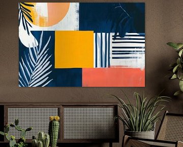 Abstrakte Komposition mit Farben und Formen von Poster Art Shop