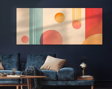 Abstract composition with circles and lines by Poster Art Shop