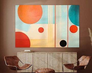Abstracte compositie met cirkelvormige elementen van Poster Art Shop