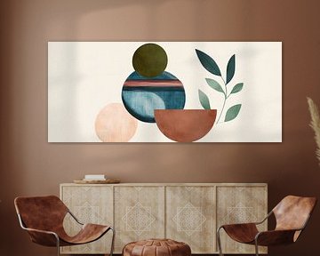 Abstract composition with plant motifs by Poster Art Shop