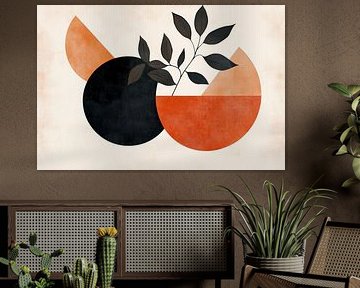 Abstract composition with plant motif by Poster Art Shop