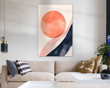 Abstract composition with sun motif by Poster Art Shop