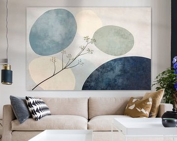 Abstracte compositie met botanische vormen van Poster Art Shop