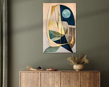 Abstract landscape with moonlight - Harmony by Poster Art Shop