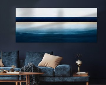 Abstract seascape in blue tones by Poster Art Shop