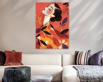Abstract minimalistisch portret van ARTEO Schilderijen