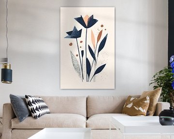 Flower composition in soft colours by Poster Art Shop