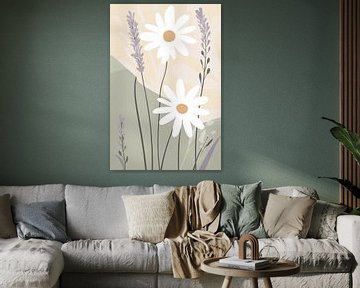 Bloemenmagie: Zomerse weidepracht van Poster Art Shop