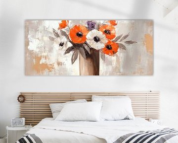 Floral still life with watercolour effect by Poster Art Shop