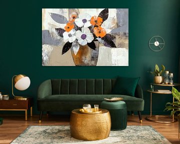 Bouquet of flowers in harmonious colours by Poster Art Shop