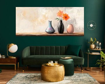 Boeketten in stijlvolle vazen van Poster Art Shop