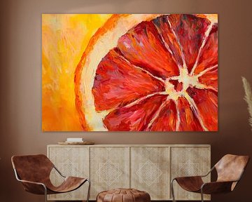 Blood orange in focus - Vibrant colours by Poster Art Shop