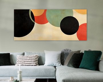 Colourful circles on a soft background by Poster Art Shop