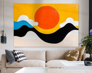 Example of the artwork in a room