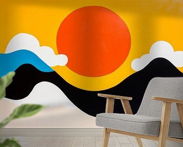 Example of the artwork in a room