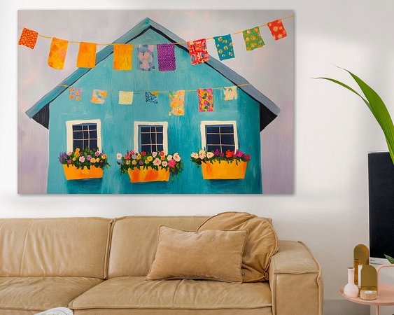 Example of the artwork in a room