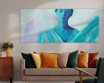 Ethereal beauty in soft blue tones by Poster Art Shop