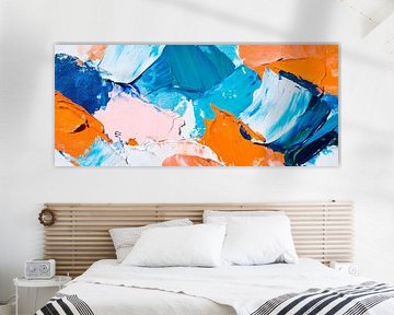 Farbenfrohe Abstraktion – Dynamische Strukturen von Poster Art Shop