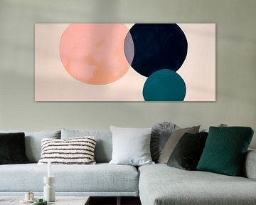 Colourful circles - Abstract composition by Poster Art Shop
