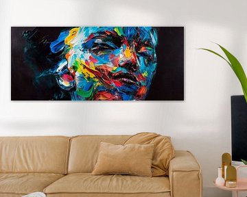 Colourful portrait - Emotional intensity by Poster Art Shop