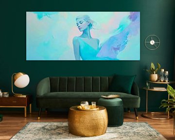 Feminine elegance in soft colours by Poster Art Shop