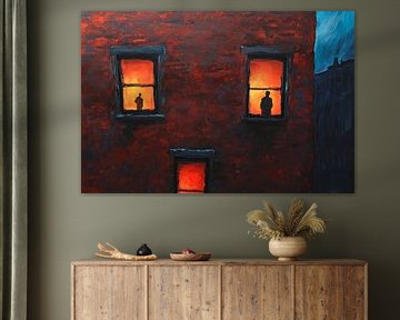 Window views at dusk - Emotional city view by Poster Art Shop