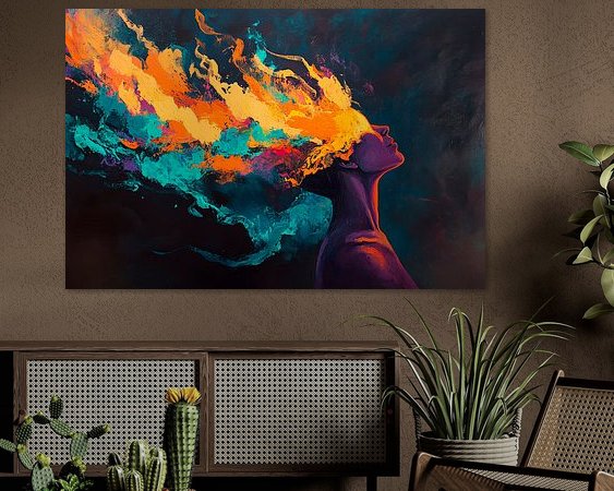 Example of the artwork in a room