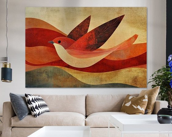 Example of the artwork in a room