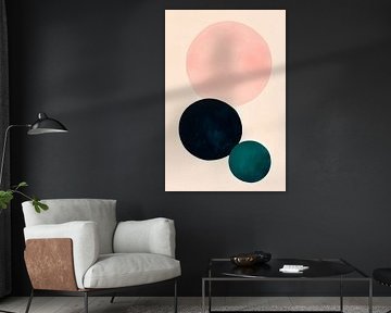 Geometric colours: circles in harmony by Poster Art Shop