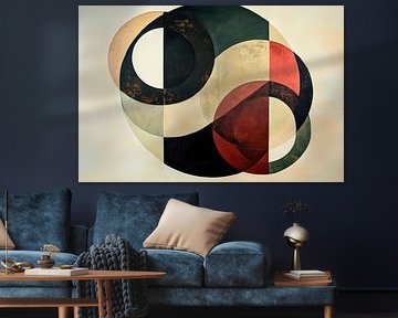 Geometric worlds of colour - Abstract harmony by Poster Art Shop