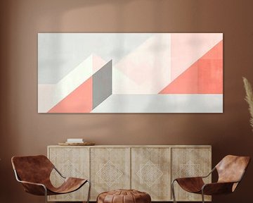 Geometric shapes in soft colours by Poster Art Shop