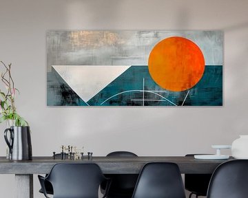 Harmonie géométrique avec motif solaire sur Poster Art Shop