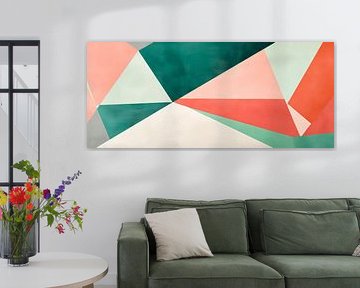 Jeu de couleurs géométriques dans des tons pastels sur Poster Art Shop