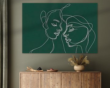 Facial features in a minimalist style by Poster Art Shop