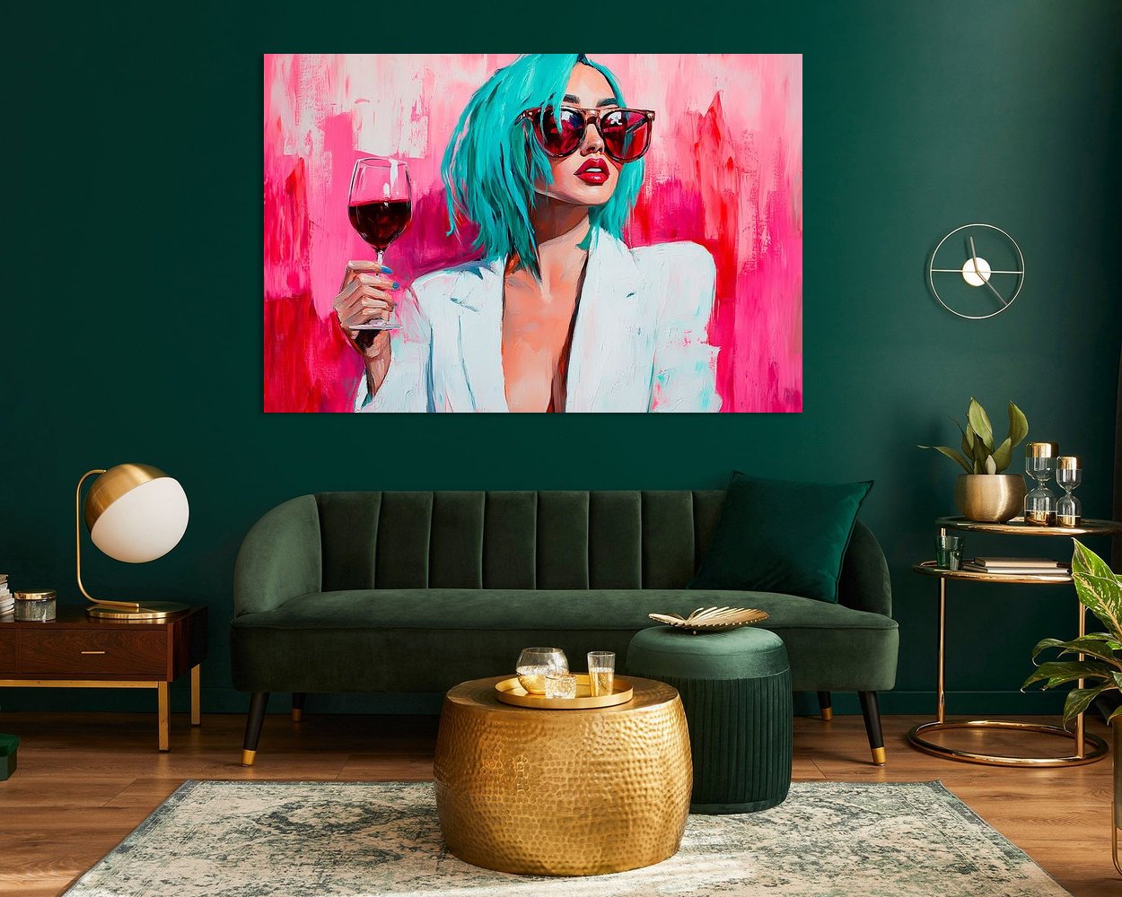 Example of the artwork in a room