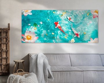 Koivissen in een waterparadijs van Poster Art Shop