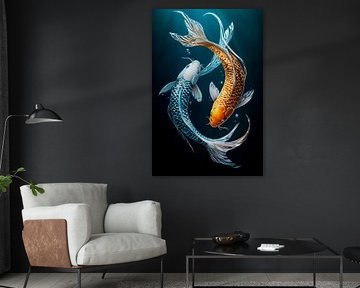 Koivissen in een harmonieuze dans - rijk aan detail van Poster Art Shop