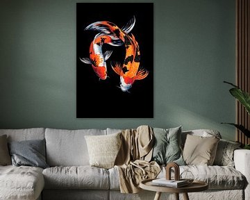 Koivissen in een levendig kleurenspel van Poster Art Shop