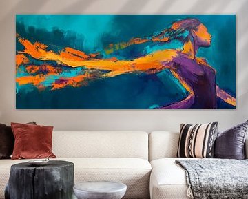 Powerful movement in vibrant colours by Poster Art Shop
