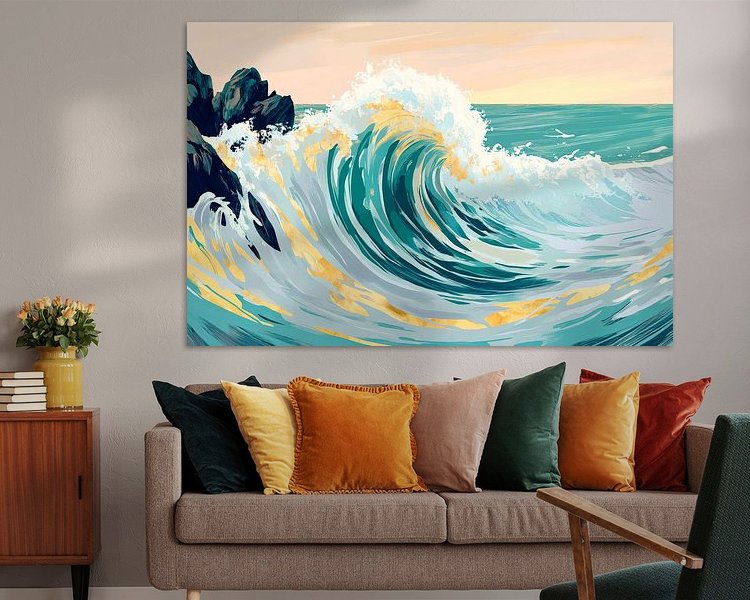 Example of the artwork in a room