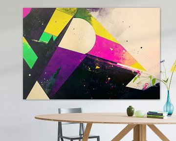 Creative geometry in colours - Abstract by Poster Art Shop